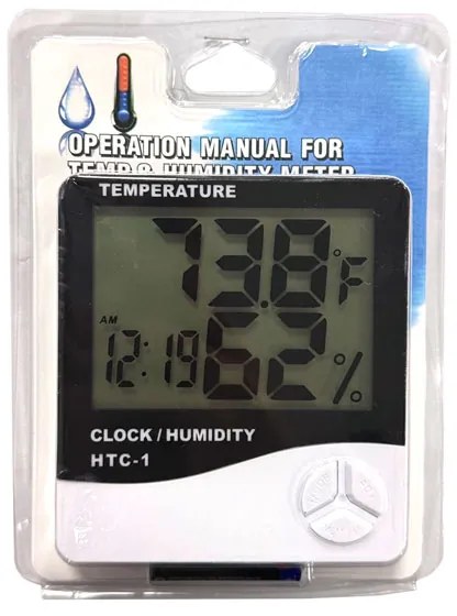 Θερμόμετρο - Υγρόμετρο HTC-1 - Clock humidity