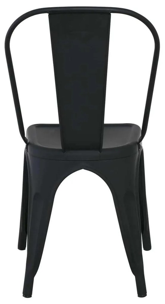 Καρέκλα RELIX Μεταλ.Μαύρη Matte High 44x49x84cm