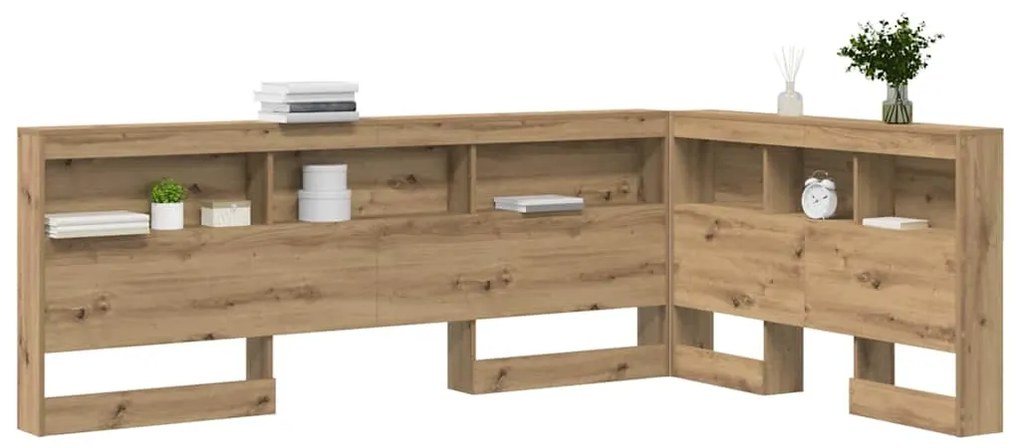 vidaXL Κεφαλάρι Αποθήκης artisan δρυς 120 cm Επεξεργασμένο ξύλο