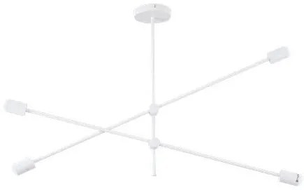 Κρεμαστό Φωτιστικό Οροφής Μέταλλο H55 Φ100 Eurolamp-144-23000-Λευκό 144-23000