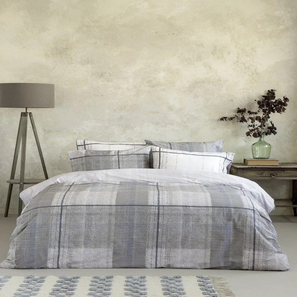 Σεντόνια Serene (Σετ 4τμχ) Grey Nima Υπέρδιπλo 240x260cm 100% Βαμβάκι