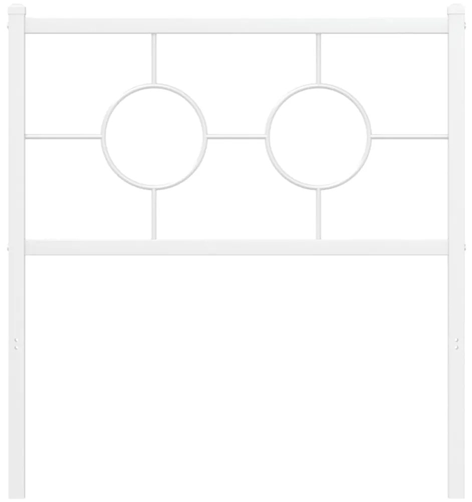 vidaXL Κεφαλάρι Λευκό 80 εκ. Μεταλλικό