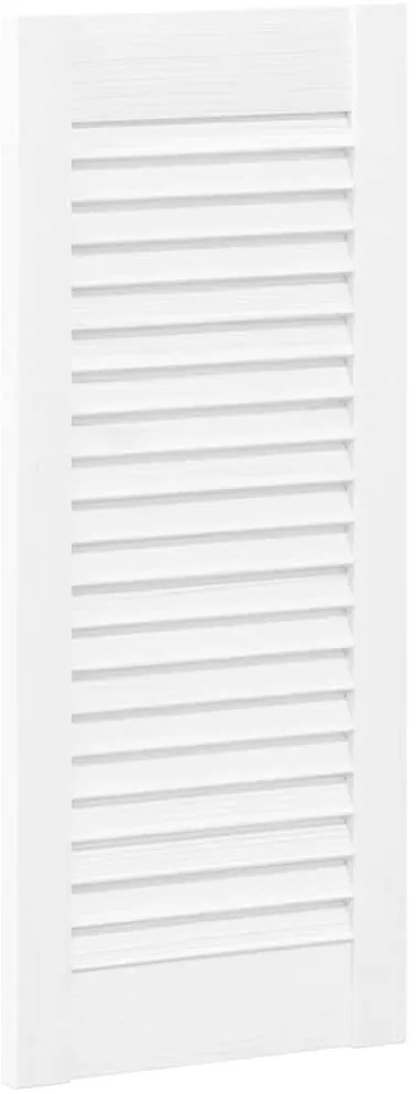 vidaXL Πόρτα ντουλαπιού Louvred Design Λευκό 69x29,5 cm