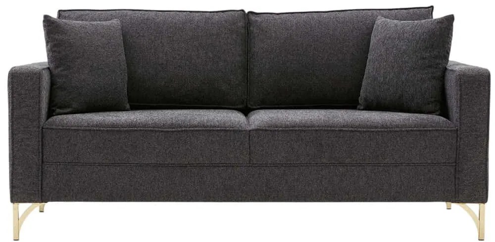 Καναπές Διθέσιος Berlin 825BLC2793 180x91x83cm Anthracite-Gold