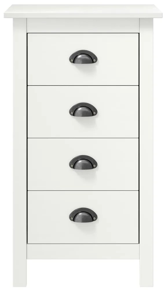 vidaXL Μπουφές Hill Λευκός 46x35x80 εκ. από Μασίφ Ξύλο Πεύκου