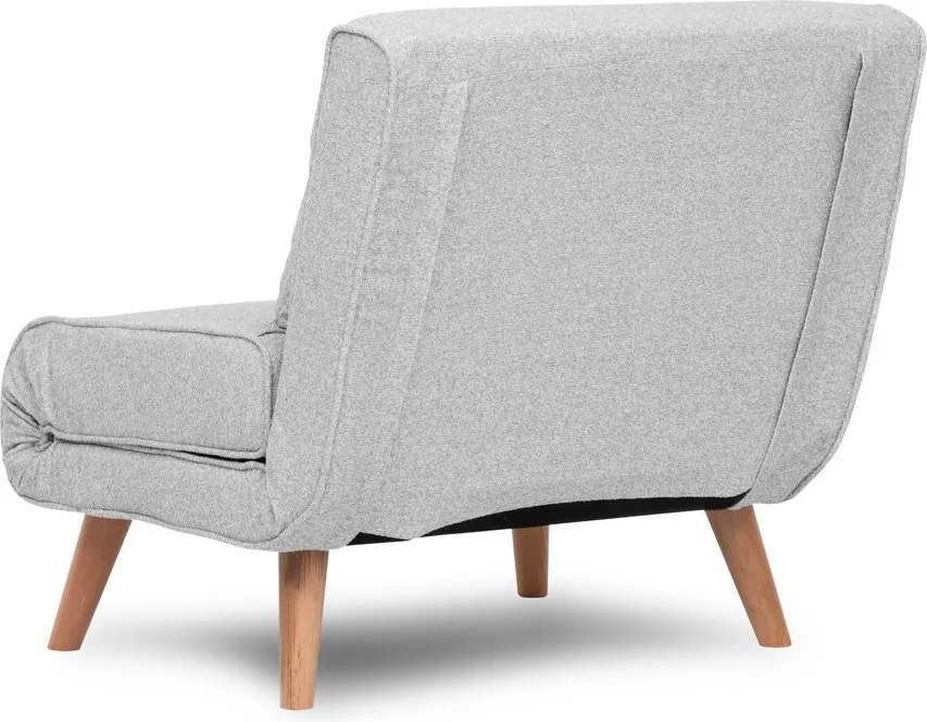 Πολυθρόνα-Κρεβάτι Γκρι FOLDE SINGLE 80x80x79