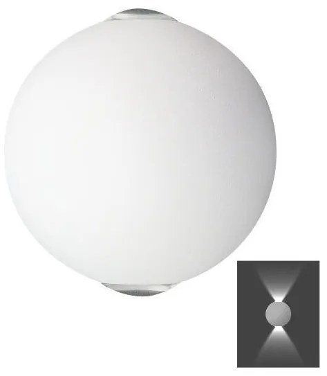 Απλίκα Φωτιστικό Τοίχου LED 3W 3000K Λευκό 5882 Spotlight-5882-Λευκό 5882