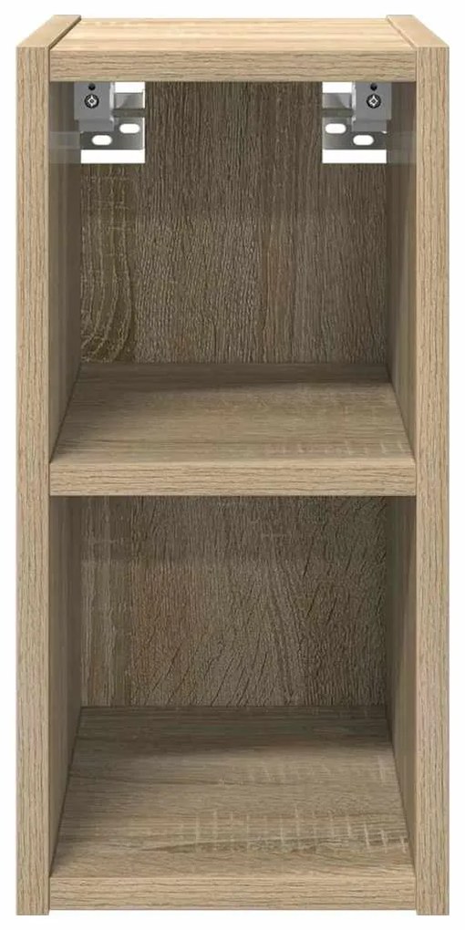 vidaXL Κρεμαστό ντουλάπι με αποθήκευση Δρύς Sonoma 20 x 29,5 x 40 εκ.