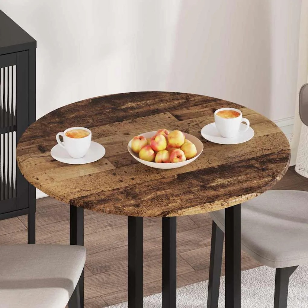 vidaXL Καπάκι τραπεζιού Παλαιό ξύλο 80 x 80 x 1.5 cm