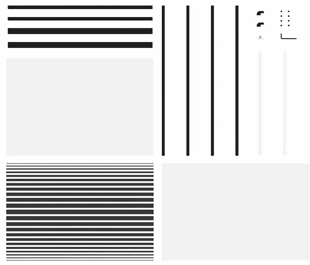 vidaXL Συρόμενη Πόρτα Μαύρο 102.5 x 205 cm