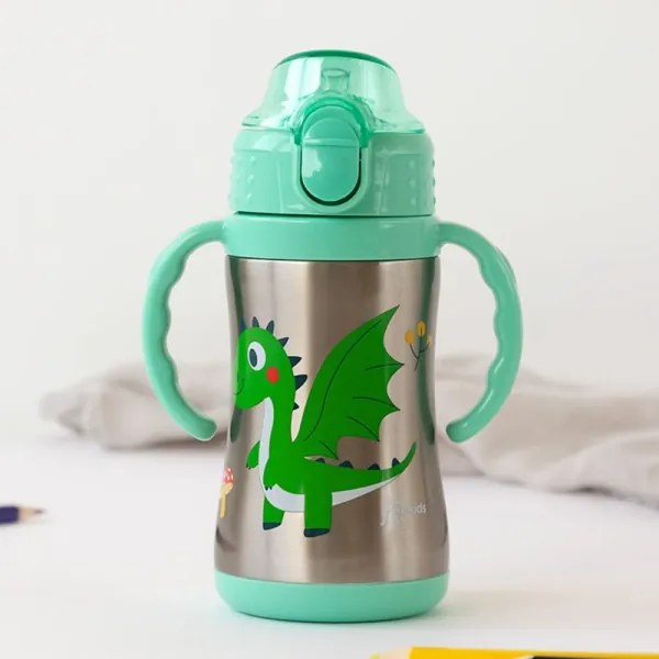 Kiokids Παγούρι Θερμός με Λαβές Dragon 280ml. 6+Μ