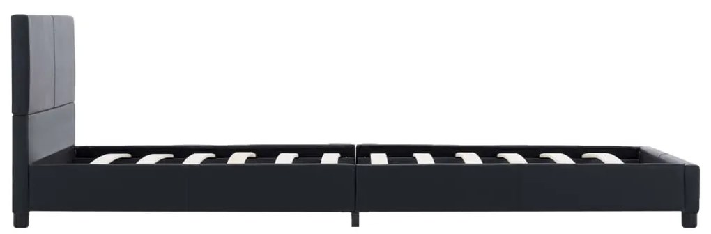 vidaXL Πλαίσιο Κρεβατιού Μαύρο 100 x 200 εκ. από Συνθετικό Δέρμα