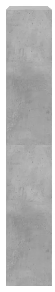 vidaXL Παπουτσοθήκη Γκρι Σκυροδέματος80x21x125,5εκ. Επεξεργασμένο Ξύλο