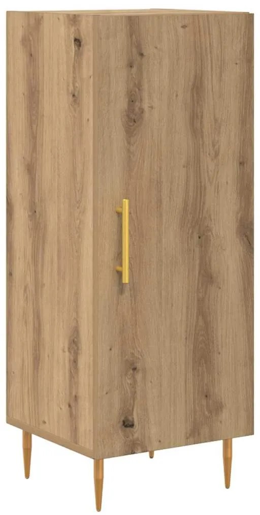 vidaXL Highboard 2 pcs Artisan Oak Γυαλί