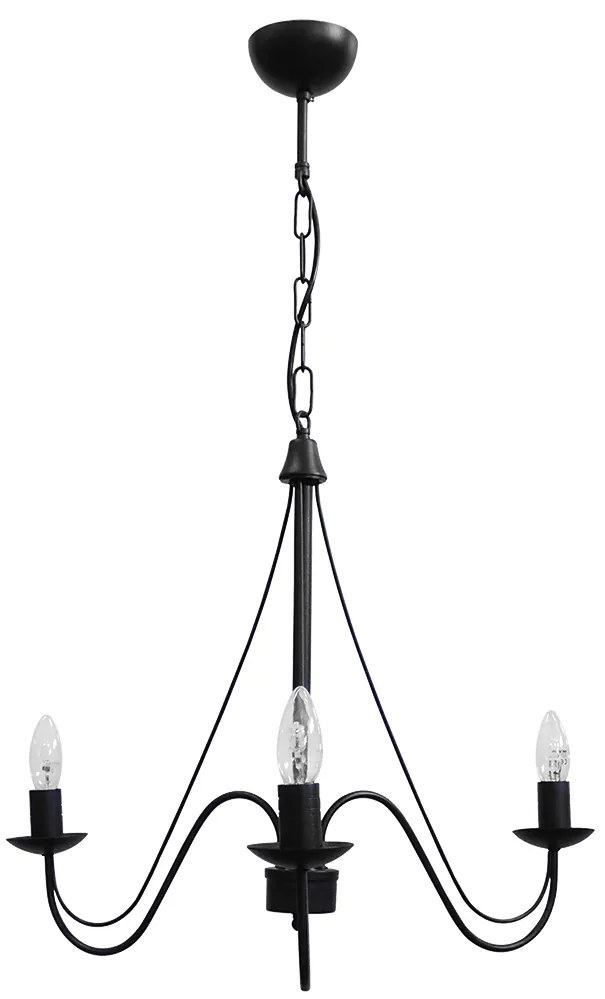 Πολυέλαιος Οροφής Heronia S-11 01-0239 Black