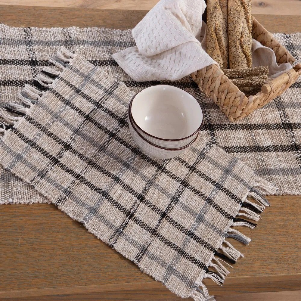 Σουπλά Karion Beige-Grey Nef-Nef 33x48cm Cotton,Jute