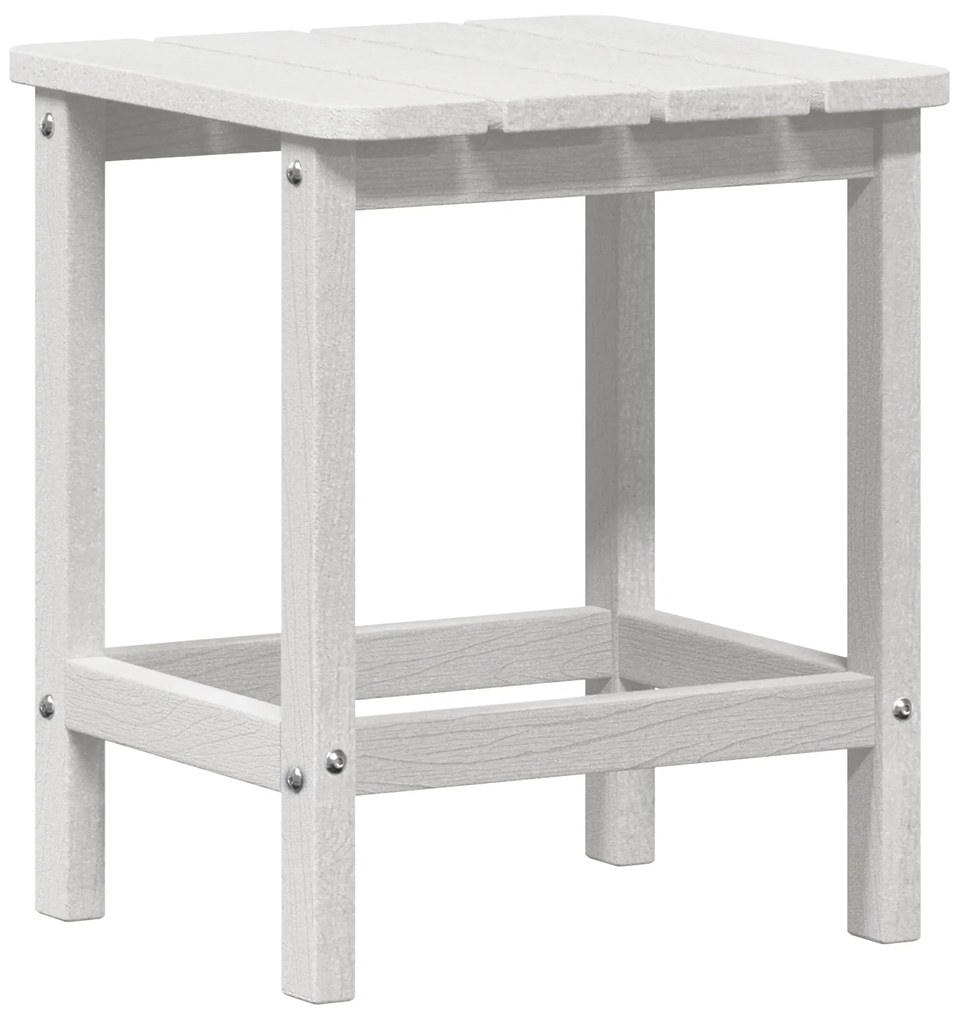 vidaXL Τραπέζι Adirondack Λευκό 38x38x45 εκ. HDPE