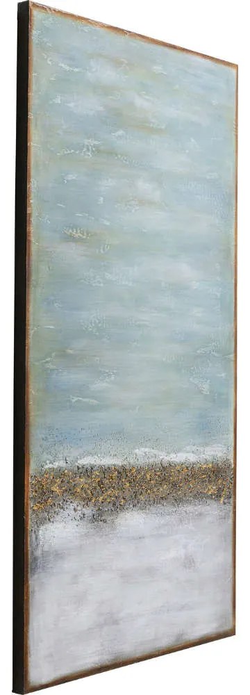 Πίνακας Σε Καμβά Abstract Horizon Μπλε-Καφέ 100x3.7x200εκ