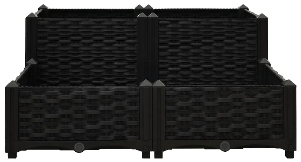 vidaXL Ζαρντινιέρα 80 x 80 x 38 εκ. από Πολυπροπυλένιο