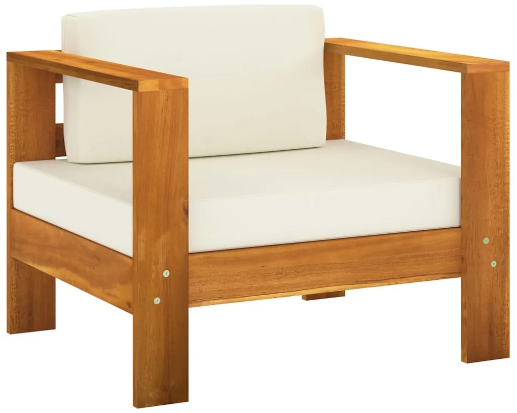 vidaXL Σετ Σαλόνι Κήπου 7 Τεμαχίων με Μαξιλάρια 100x60 εκ. από Ξύλο Ακακίας