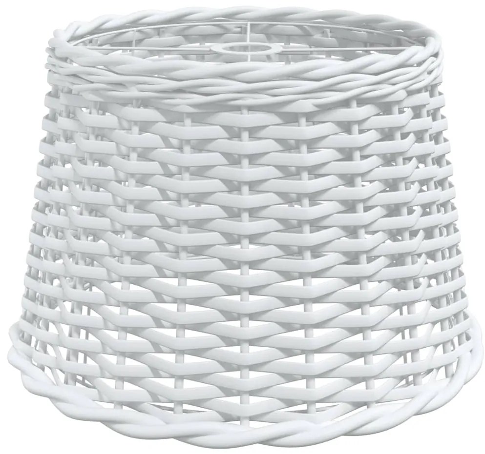vidaXL Καπέλο Φωτιστικού Οροφής Λευκό Ø40x26 εκ. από Wicker
