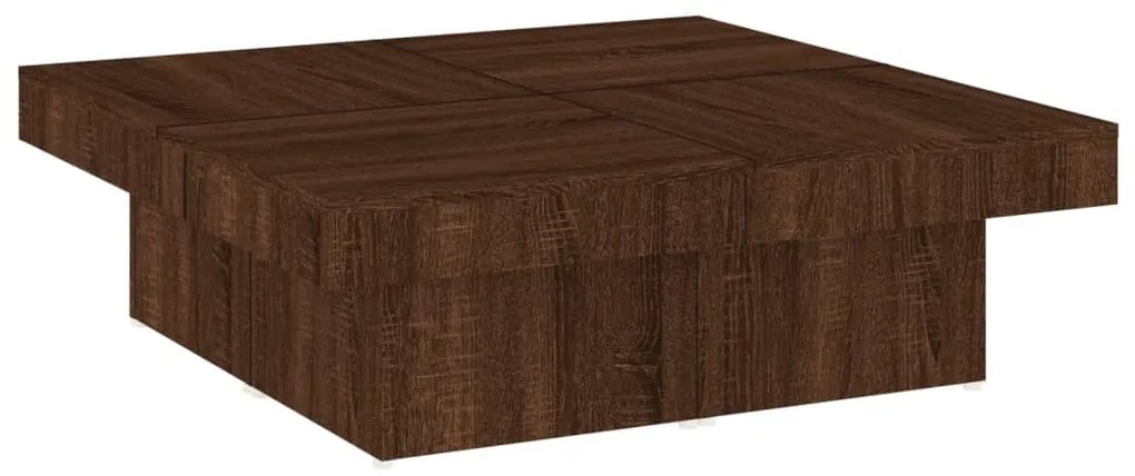 vidaXL Τραπεζάκι Σαλονιού Καφέ Δρυς 90x90x28 εκ. Επεξεργασμένο Ξύλο