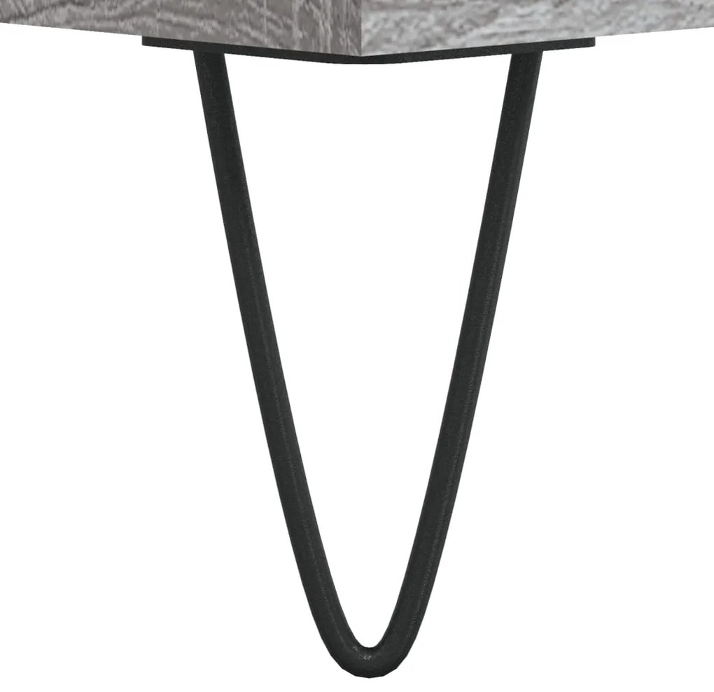 vidaXL Τραπεζάκι Σαλονιού Γκρι Sonoma 80x80x36,5εκ. Επεξεργασμένο Ξύλο