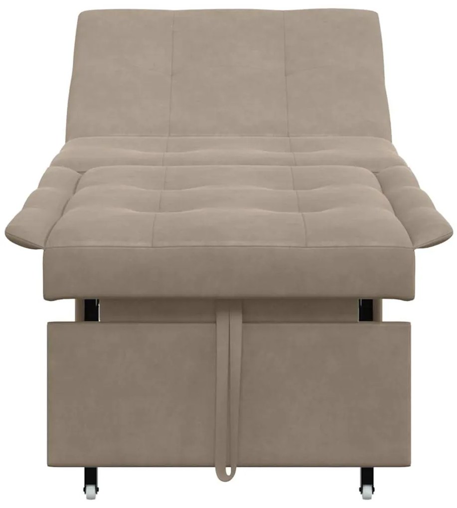 vidaXL Κρεβάτι καναπές με μαξιλάρι Taupe 67 x 194 x 82 εκ Κόντρα πλακέ