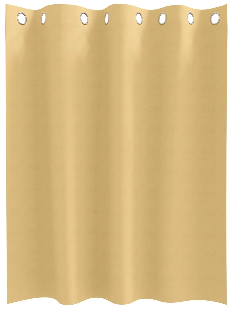 vidaXL Κουρτίνες με κουρτίνες 2 pcs Μπεζ 140 x 140 cm Πολυεστέρας