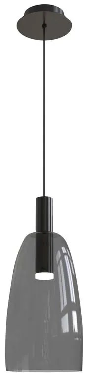 Φωτιστικό Οροφής Μονόφωτο LED Zambelis 1965 Smoked Grey
