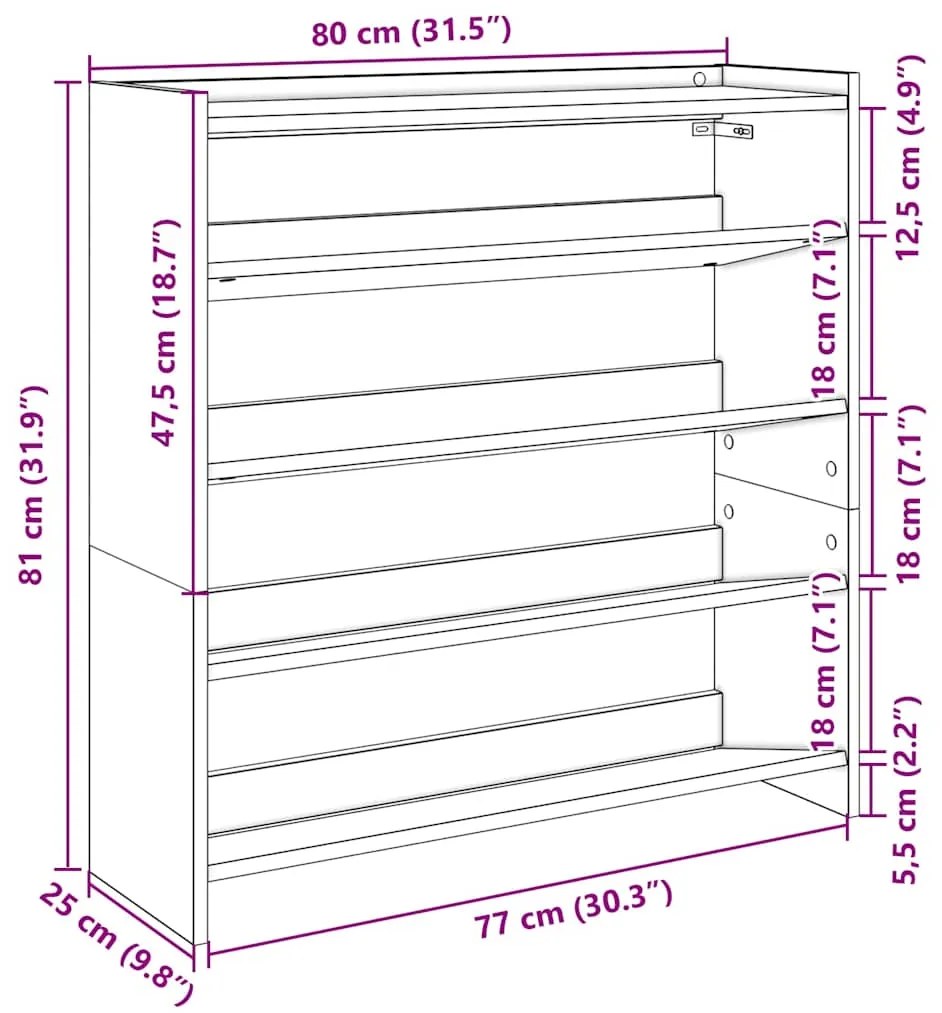 ΡΑΦΙ ΠΑΠΟΥΤΣΙΩΝ  ΠΑΛΙΟ ΞΥΛΟ 80X25X81 CM ΚΑΤΑΣΚΕΥΑΣΜΕΝΟ ΞΥΛΟ 859912