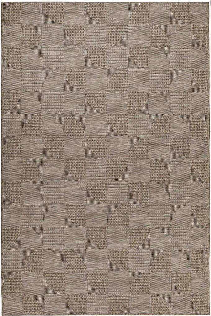 Χαλί Kimolos 607 VH7-Z Beige-Grey Βιοκαρπέτ 133X190cm