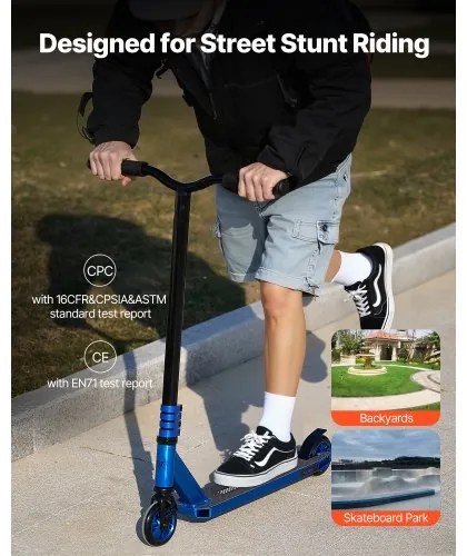 VEVOR Stunt Scooter Street Trick Scooters for Kids Adults Double Layer Deck