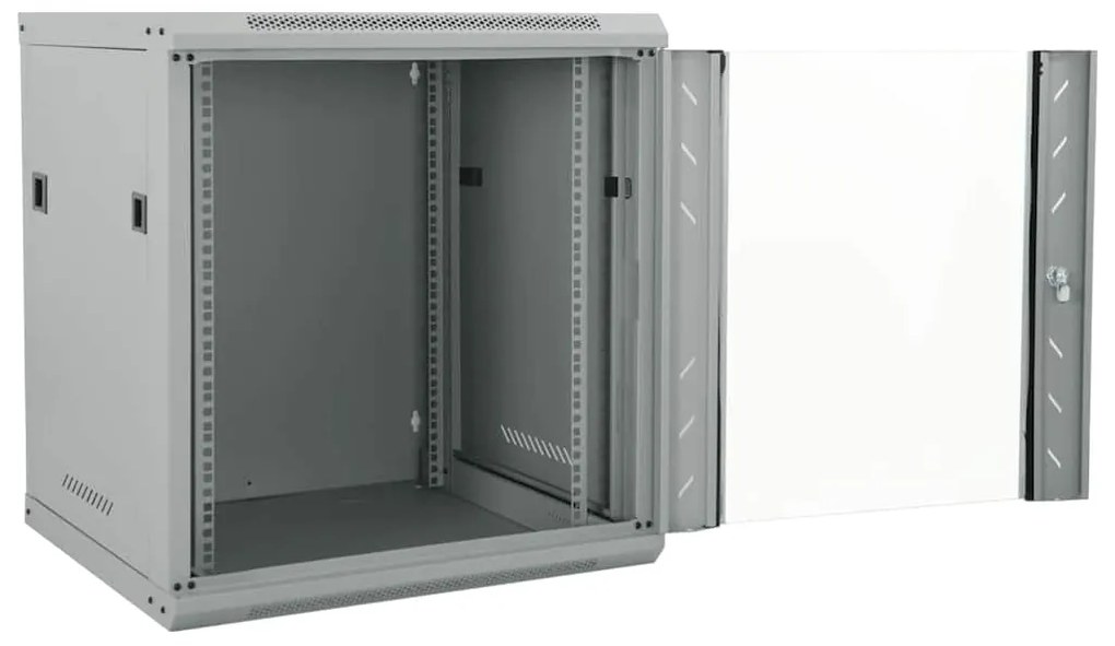 vidaXL Ντουλάπα δικτύου με αποθήκευση Γκρι 53 x 60 x 60 εκ Ατσάλι