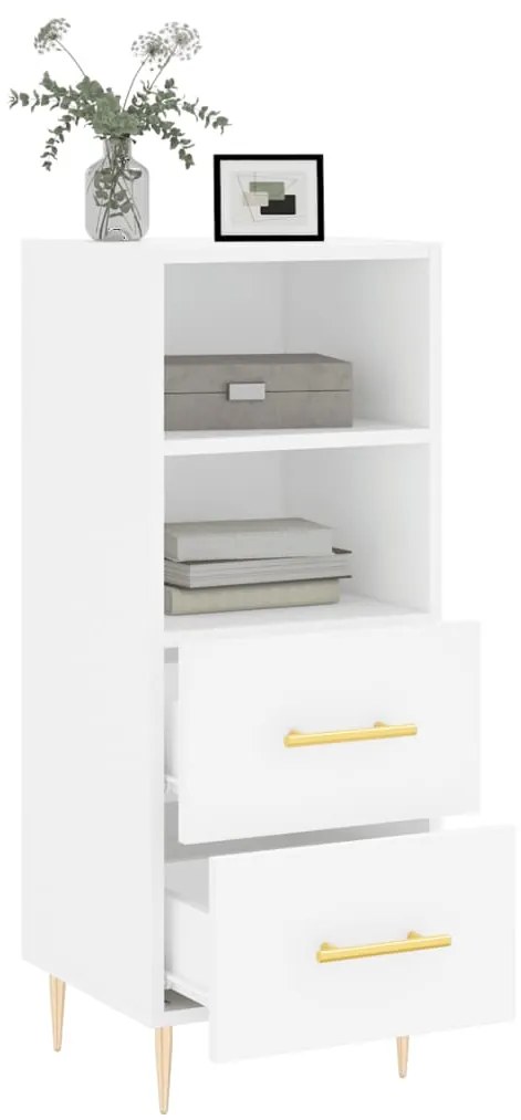 vidaXL Ντουλάπι Λευκό 34,5 x 34 x 90 εκ. από Επεξεργασμένο Ξύλο