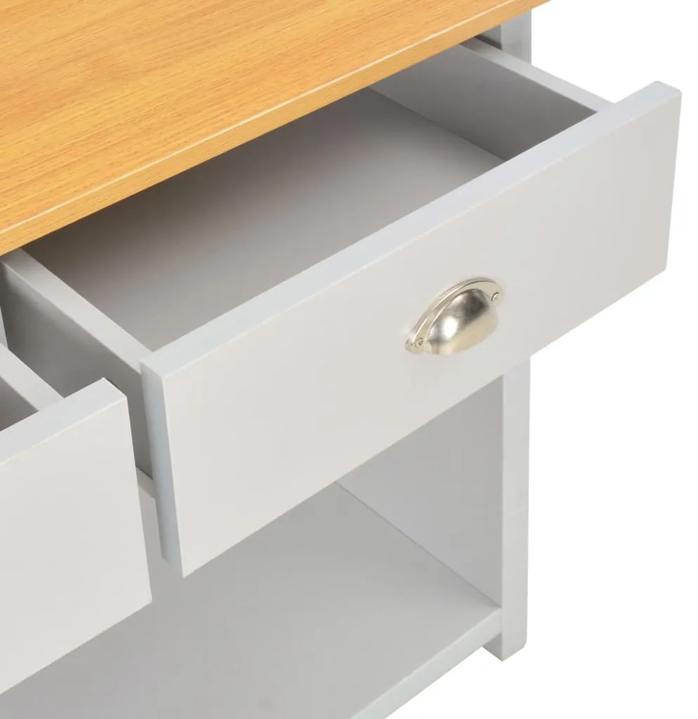 vidaXL Τραπέζι Κονσόλα Γκρι 97 x 35 x 76 εκ.
