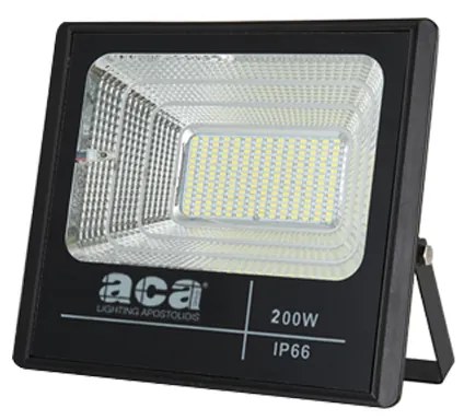 SOLAR Ηλιακός SMD LED FLOOD LIGHT 200W 6000K IP66 120° Ra70 ACA SV20060