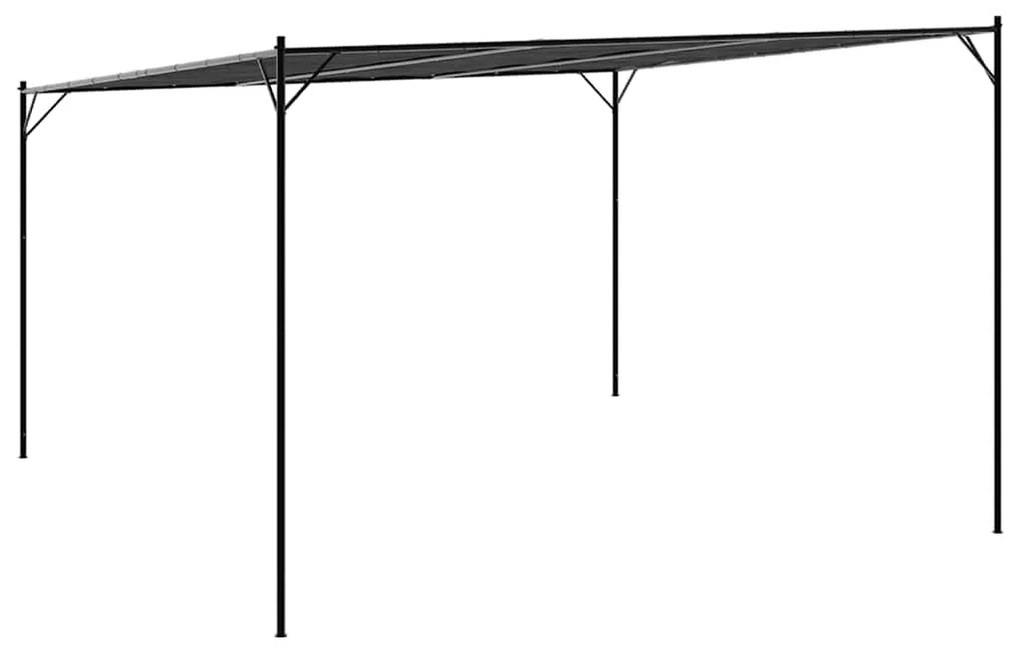 vidaXL Κιόσκι Ανθρακί 4x4 μ. 180 γρ/μ² από Ύφασμα και Ατσάλι