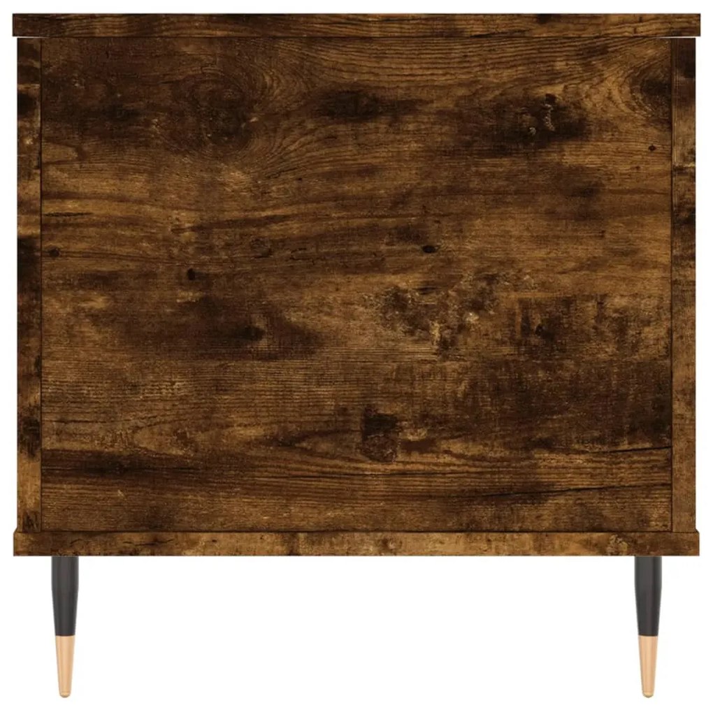 vidaXL Τραπεζάκι Σαλονιού Καπνιστή Δρυς 90x44,5x45 εκ. Επεξ. Ξύλο
