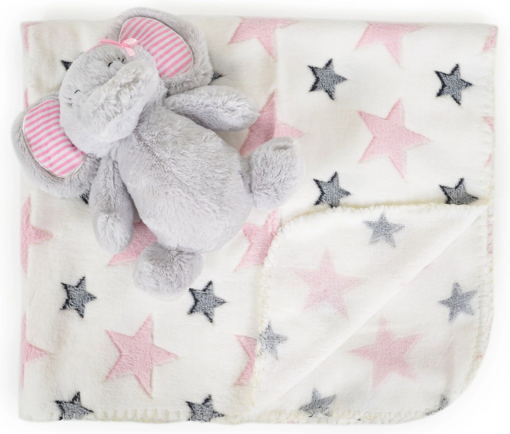 CANGAROO ΚΟΥΒΕΡΤΑ ΑΓΚΑΛΙΑΣ ΛΙΚΝΟΥ ΜΕ ΛΟΥΤΡΙΝΟ 75/90CM ELEPHANT PINK 3800146269197
