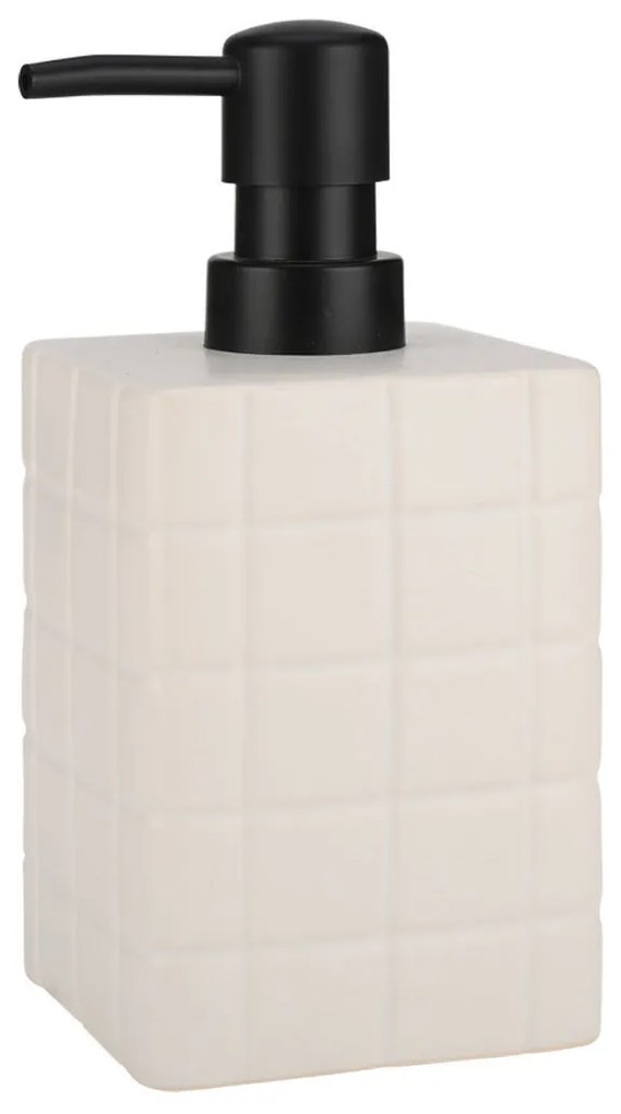 Δοχείο Κρεμοσάπουνου 450ml (7.5x7.5x15) Estia Tiles Λευκό 02-27728