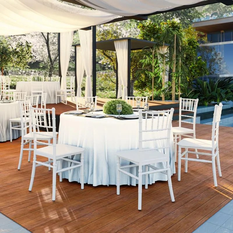 Καρέκλα catering Tiffany PP λευκό 40x45x90εκ