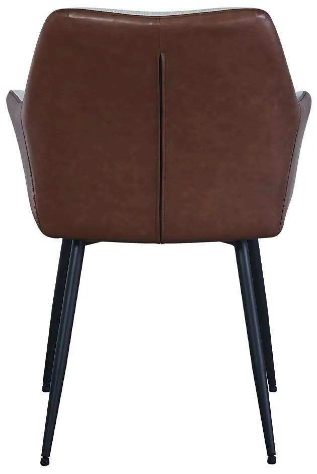 VISITOR ΚΑΡΕΚΛΑ BEIGE TABAC 57,5x57xH87cm - 03-1108