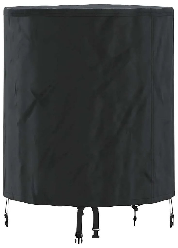 vidaXL Κάλυμμα Τραπέζι Μονόχρωμο Μαύρο 62 x 62 x 70 εκ. ύφασμα