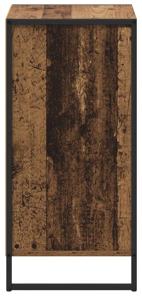 vidaXL Πλαϊνό γραφείο με συρτάρι Παλιό Ξύλο 81 x 36 x 150.5 εκ.