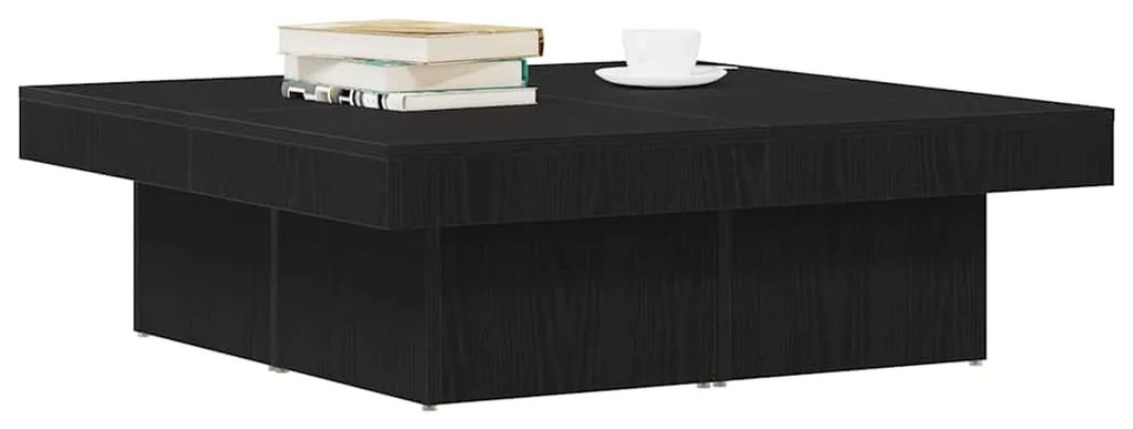 vidaXL Τραπεζάκι σαλονιού Μαύρη δρυς 90 x 90 x 28 cm