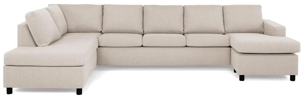 Γωνιακός Καναπές Scandinavian Choice C157, Ανοιχτό καφέ, 344x199x80cm