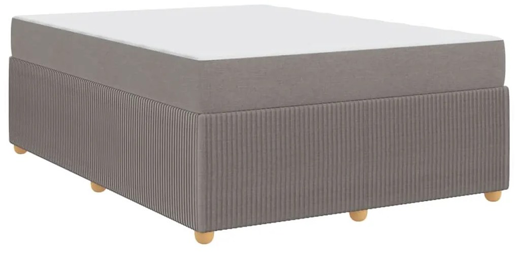 vidaXL Σκελετός Κρεβατιού Άλλο Taupe 140 x 200 cm ύφασμα