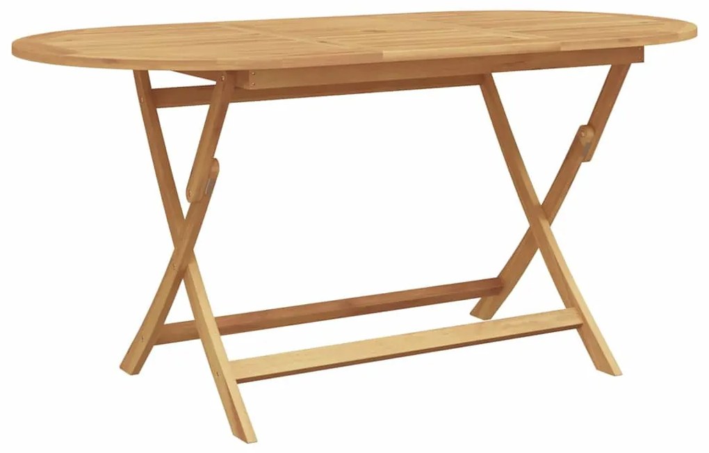 vidaXL Σέτ φαγητού για κήπο 7 pcs Καφέ Μασίφ ξύλο teak