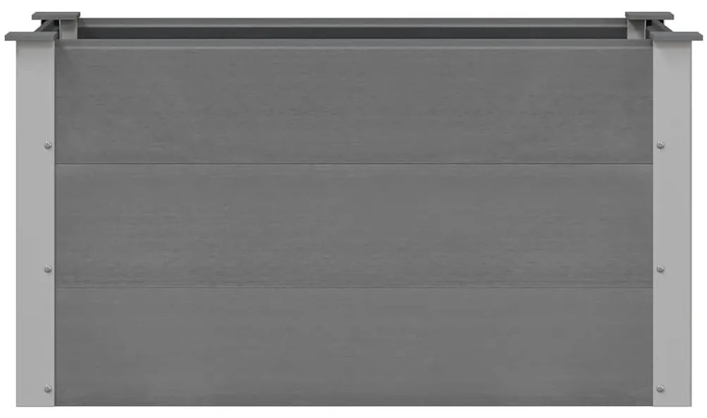 vidaXL Ζαρντινιέρα Υπερυψωμένη Γκρι 100 x 50 x 54 εκ. από WPC